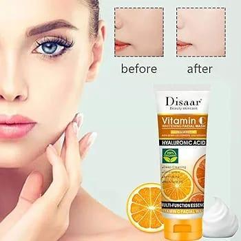Disaar Vitamin C Whitening Facial Wash with Hyaluronic Acid - 100g