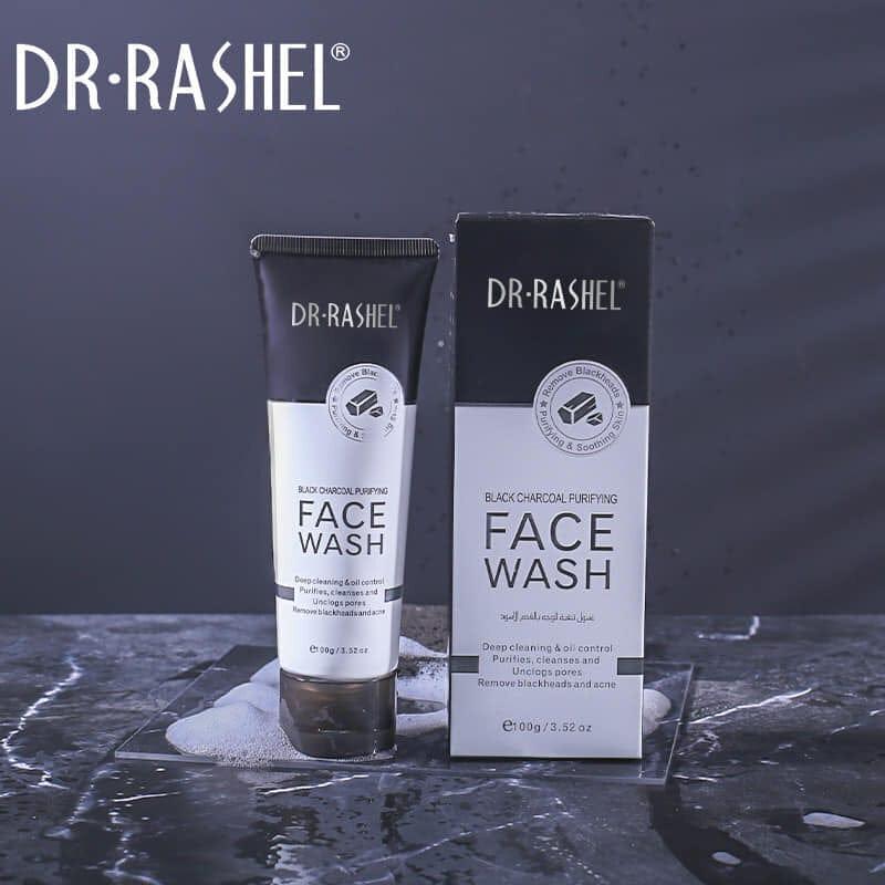 🌟 DR. RASHEL Black Charcoal Purifying Face Wash - Deep Cleanse & Oil Control for Flawless Skin! 🌟