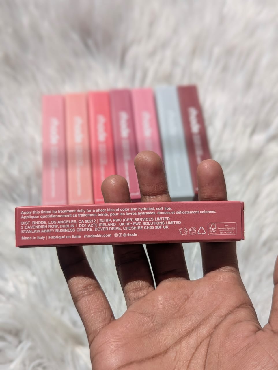 Rhode Peptide Lip Treatment 10ml*_Made in Italy (PACK OF 8) BARCODE SCAN 8 MIX SWEET COLORS