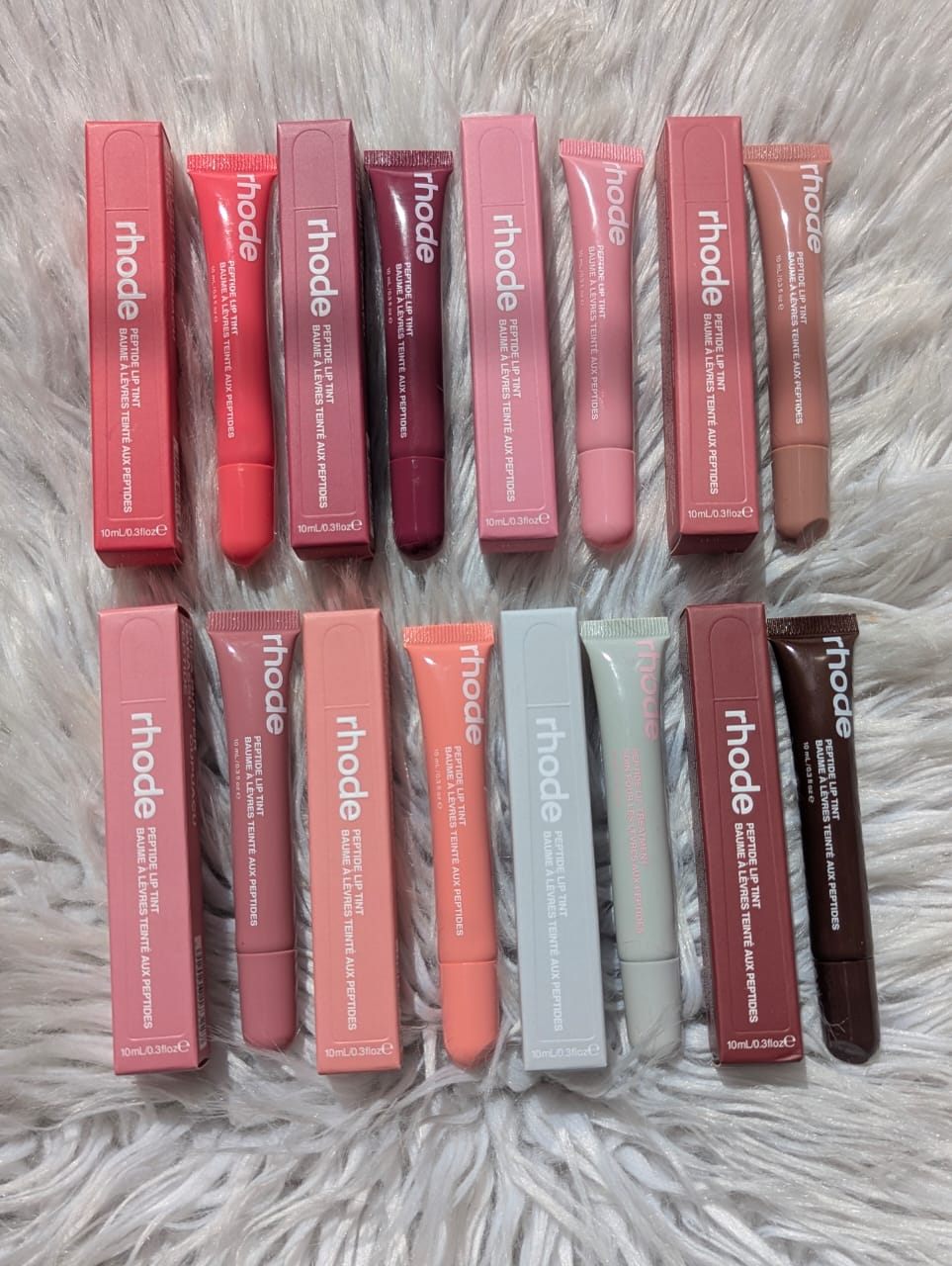 Rhode Peptide Lip Treatment 10ml*_Made in Italy (PACK OF 8) BARCODE SCAN 8 MIX SWEET COLORS