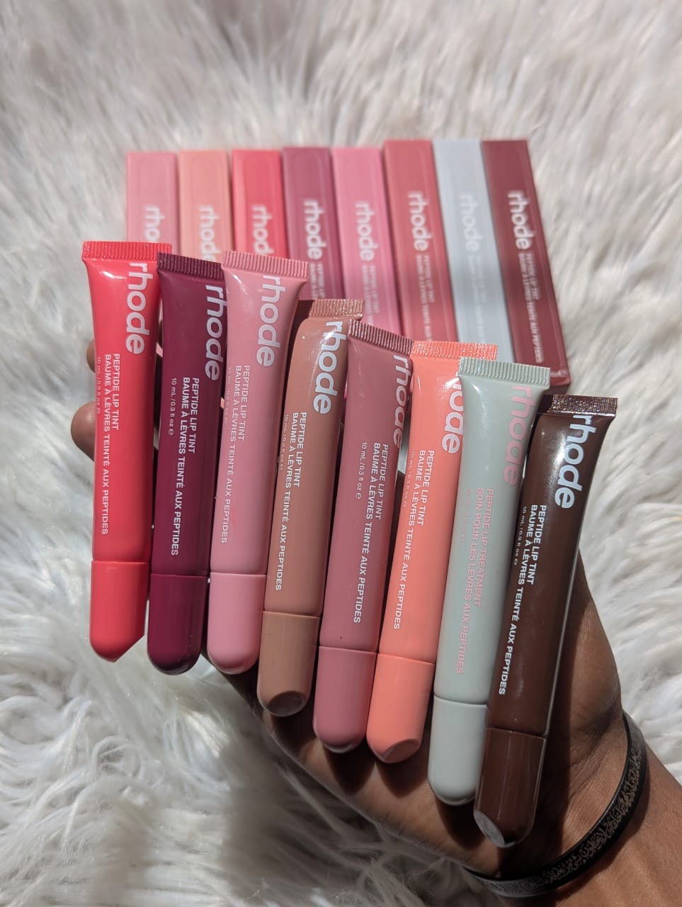 Rhode Peptide Lip Treatment 10ml*_Made in Italy (PACK OF 8) BARCODE SCAN 8 MIX SWEET COLORS