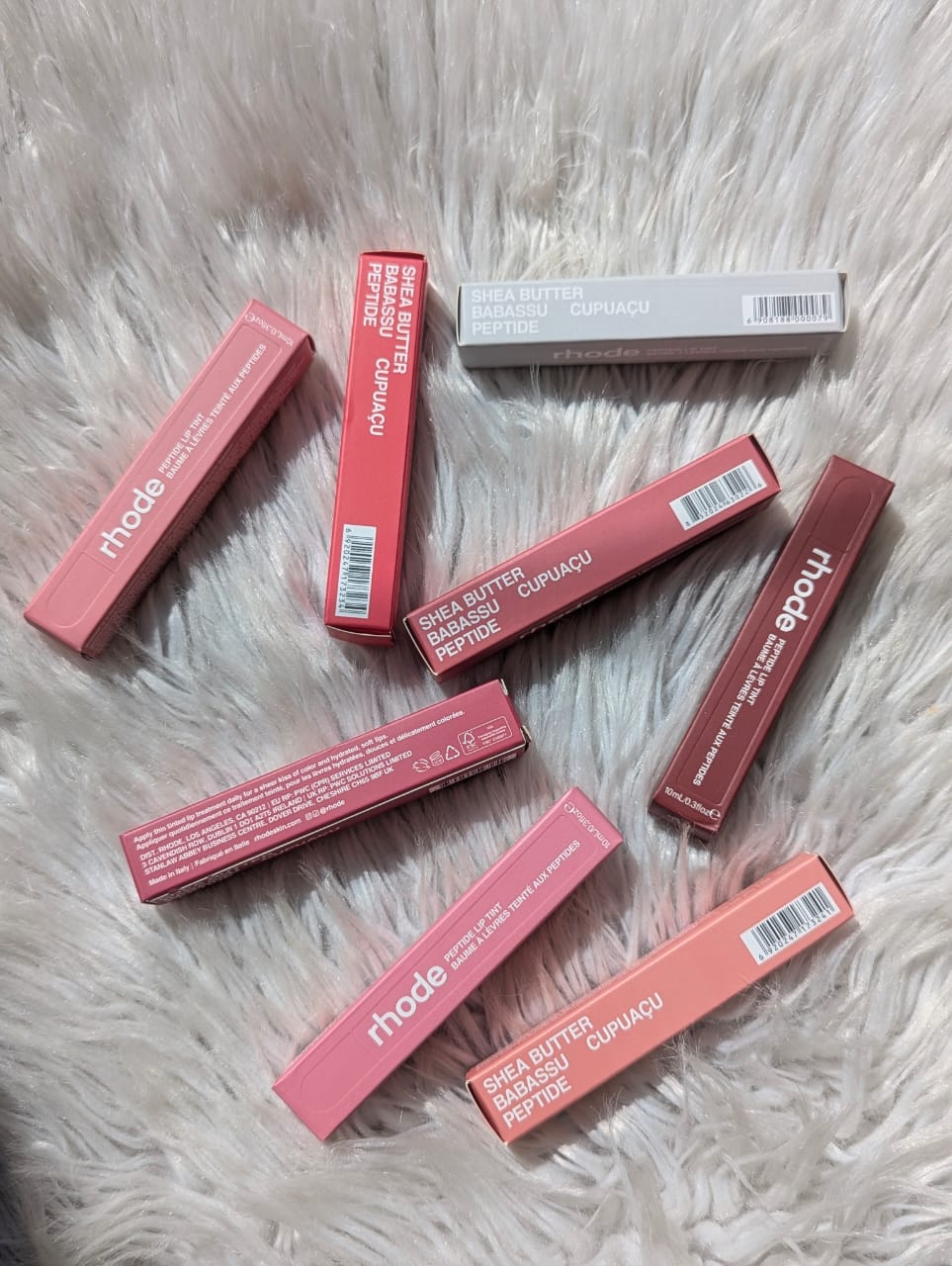Rhode Peptide Lip Treatment 10ml*_Made in Italy (PACK OF 8) BARCODE SCAN 8 MIX SWEET COLORS