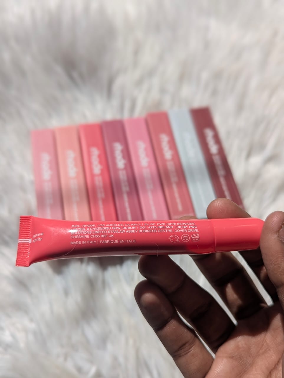 Rhode Peptide Lip Treatment 10ml*_Made in Italy (PACK OF 8) BARCODE SCAN 8 MIX SWEET COLORS