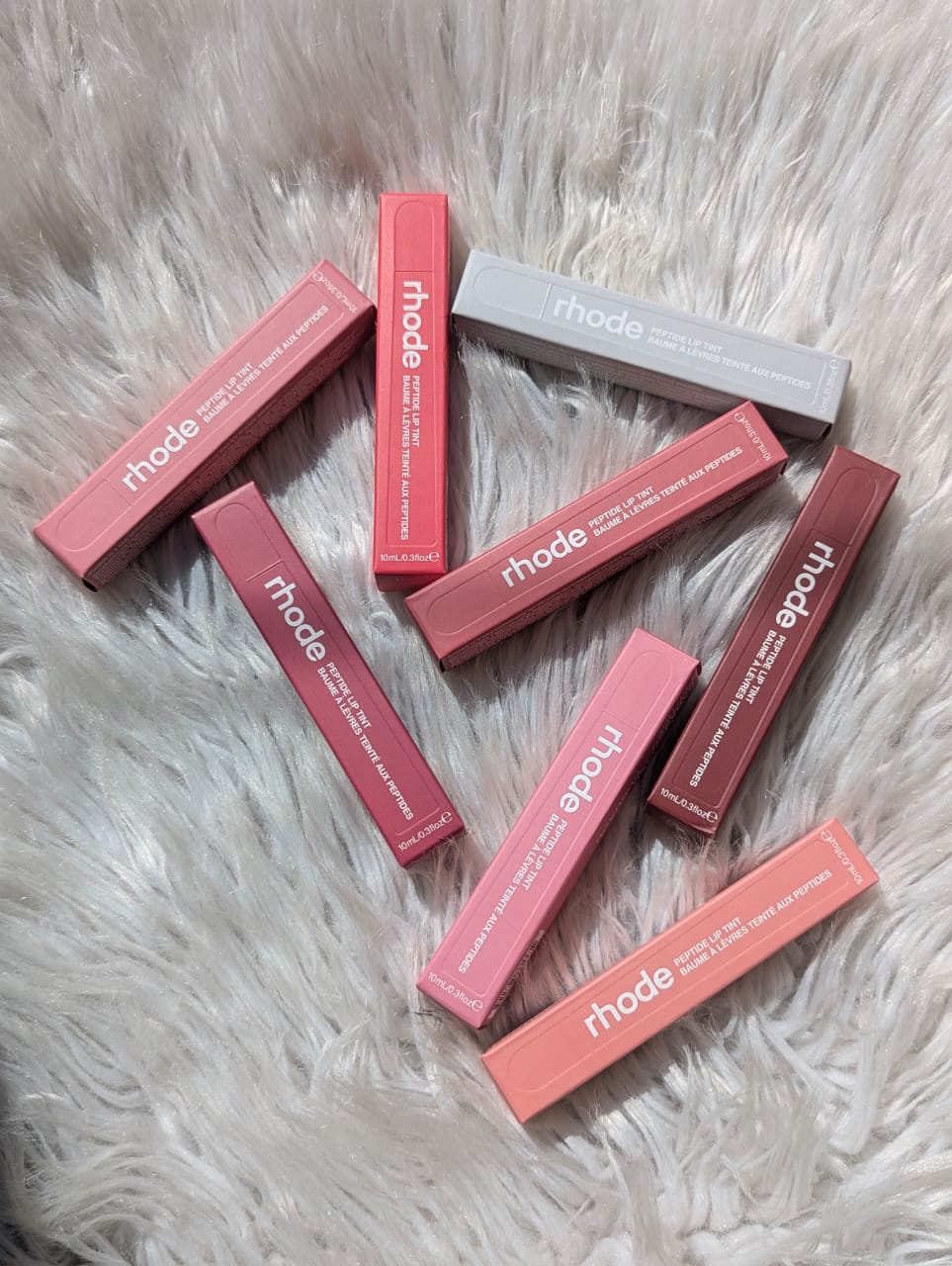 Rhode Peptide Lip Treatment 10ml*_Made in Italy (PACK OF 8) BARCODE SCAN 8 MIX SWEET COLORS