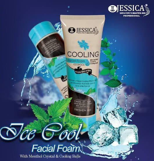 Jessica Ice Shock Cooling Facial Foam'Freshen Up! 🧊🌿