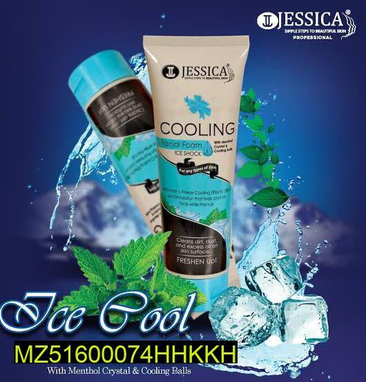 Jessica Ice Shock Cooling Facial Foam'Freshen Up! 🧊🌿