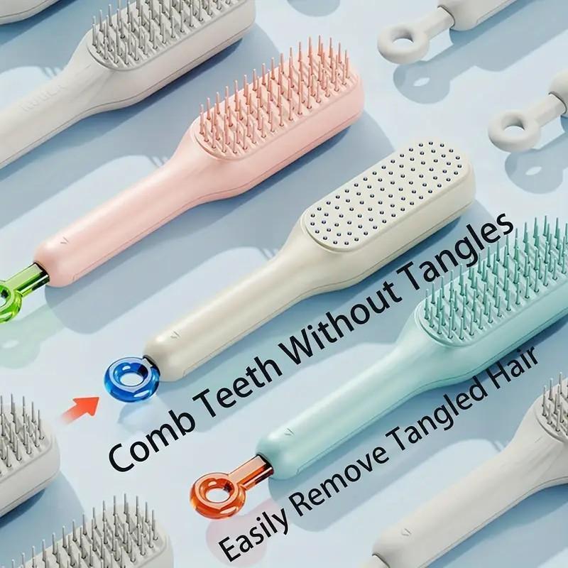 ✨💆‍♀️ Revolutionary Self-Cleaning Anti-Static Massage Comb: Detangle & De-Stress Your Hair effortlessly! 💖✨