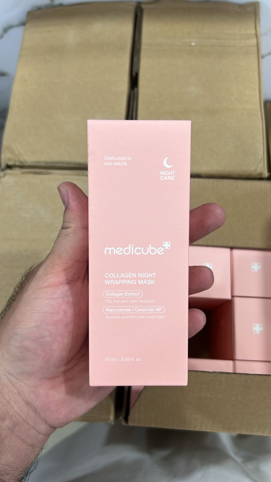 Medicube - Collagen Night Wrapping Mask - 75ml*_  Made in korea   High Quality   Barcode Scan   *Rs:2799/=*