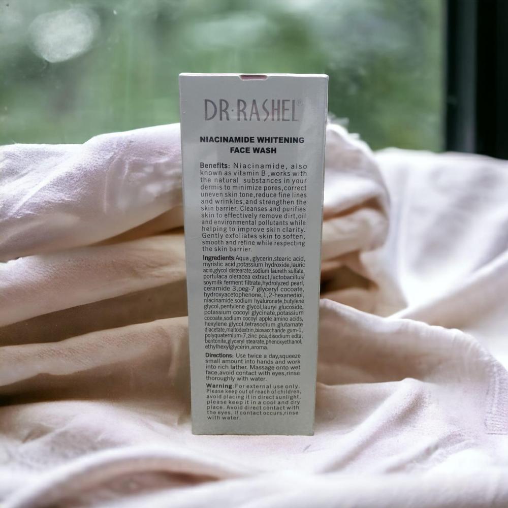 Dr. Rashel Whitening Face Wash 100ml: ✨ Gold & Niacinamide for Radiant, Youthful Skin! ✨