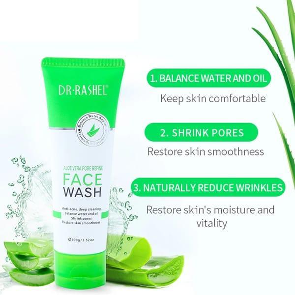 🌿 Dr. Rashel Aloe Vera Pore Refine Face Wash 🌿