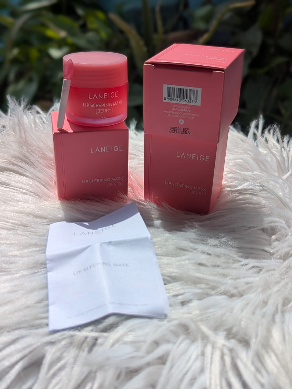 Laneige- Lip Sleeping Mask Berry 20g*_  Made in korea  Barcode Scan   High Quality    Rs:2500/=*