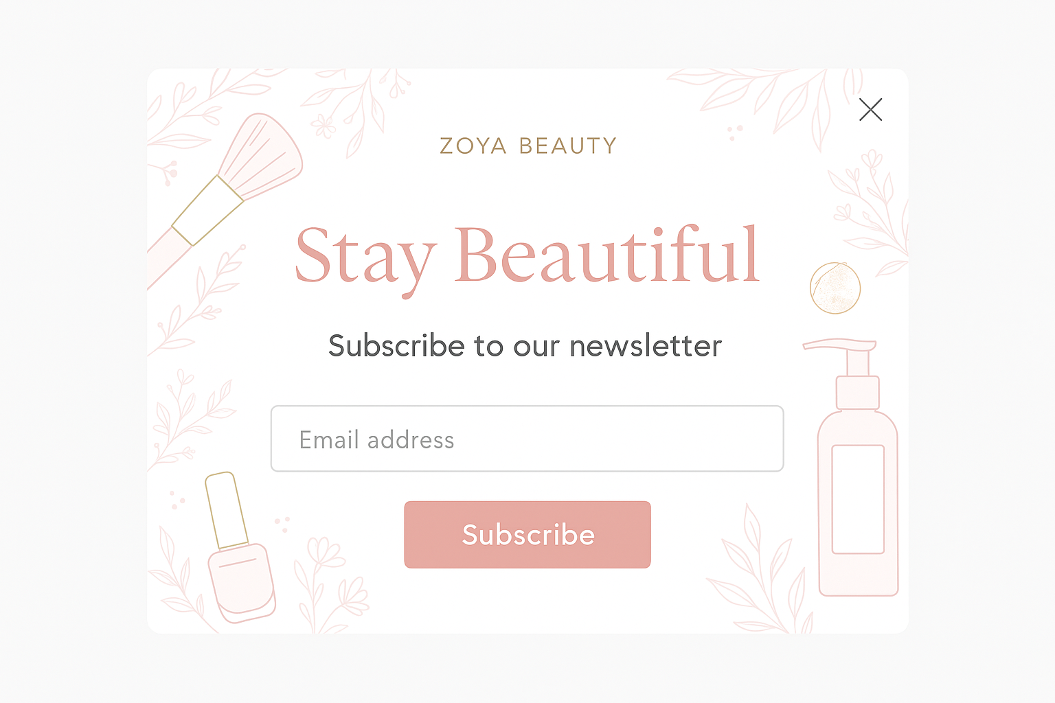 newsletter popup 