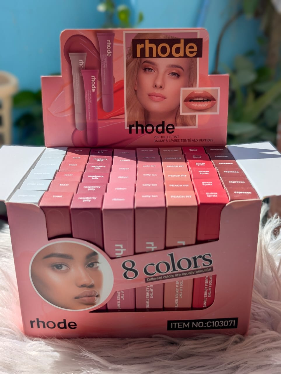 Rhode Peptide Lip Treatment 10ml*_Made in Italy (PACK OF 8) BARCODE SCAN 8 MIX SWEET COLORS