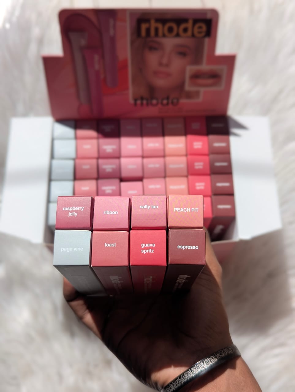 Rhode Peptide Lip Treatment 10ml*_Made in Italy (PACK OF 8) BARCODE SCAN 8 MIX SWEET COLORS